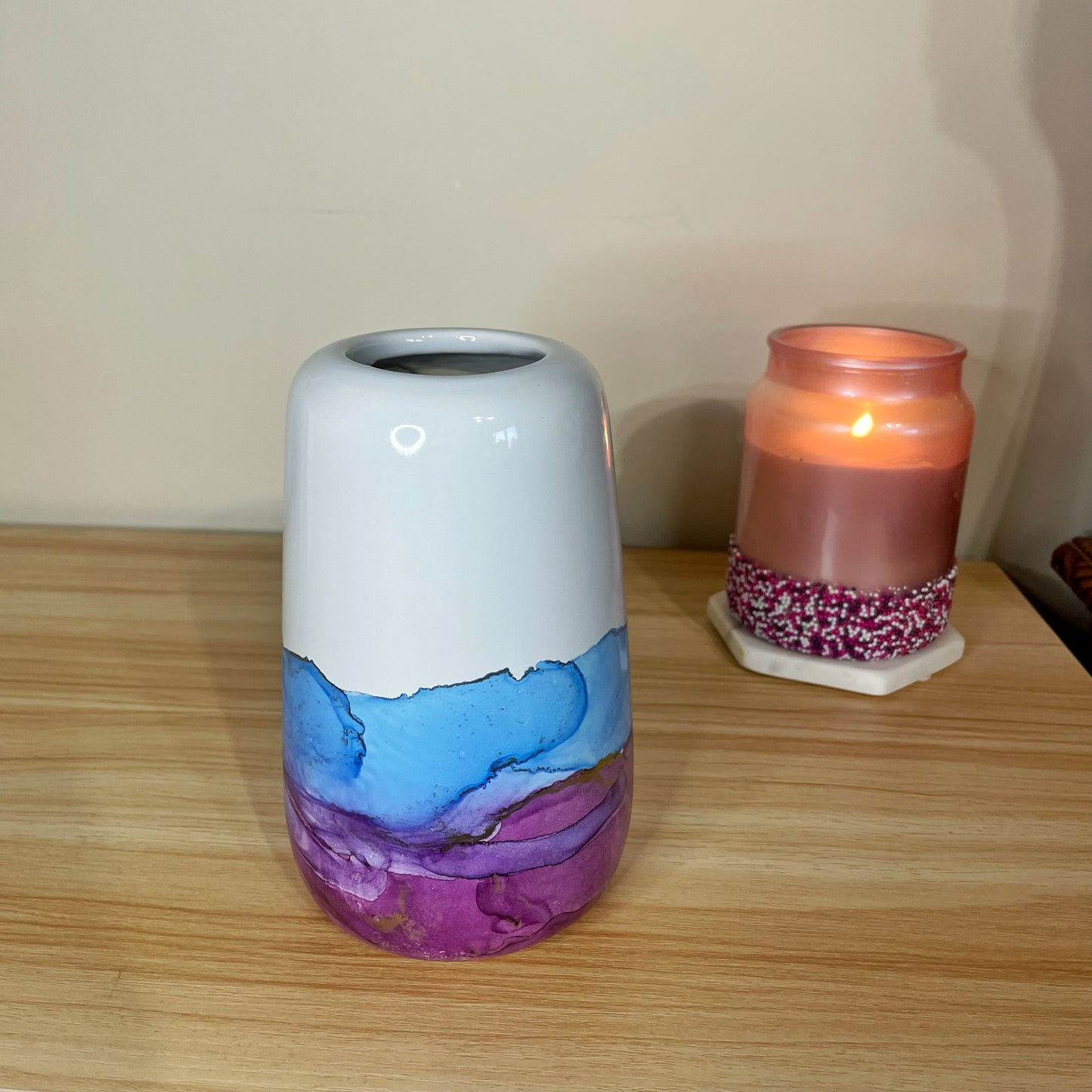 Blue and Purple Large Vase