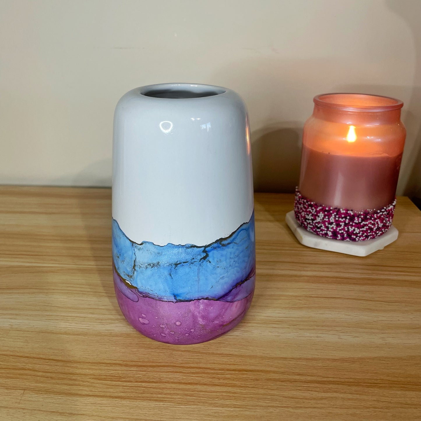 Blue and Purple Large Vase
