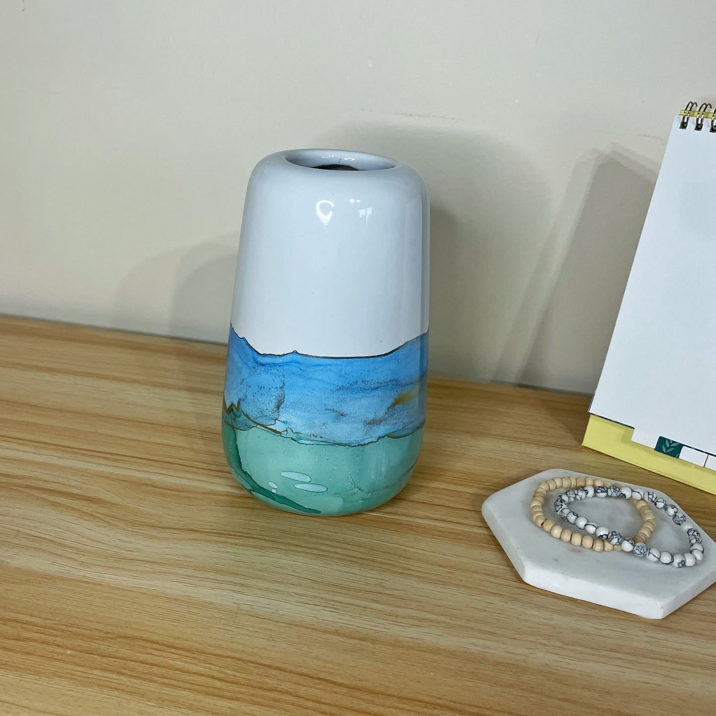 Blue and Green Large Vase