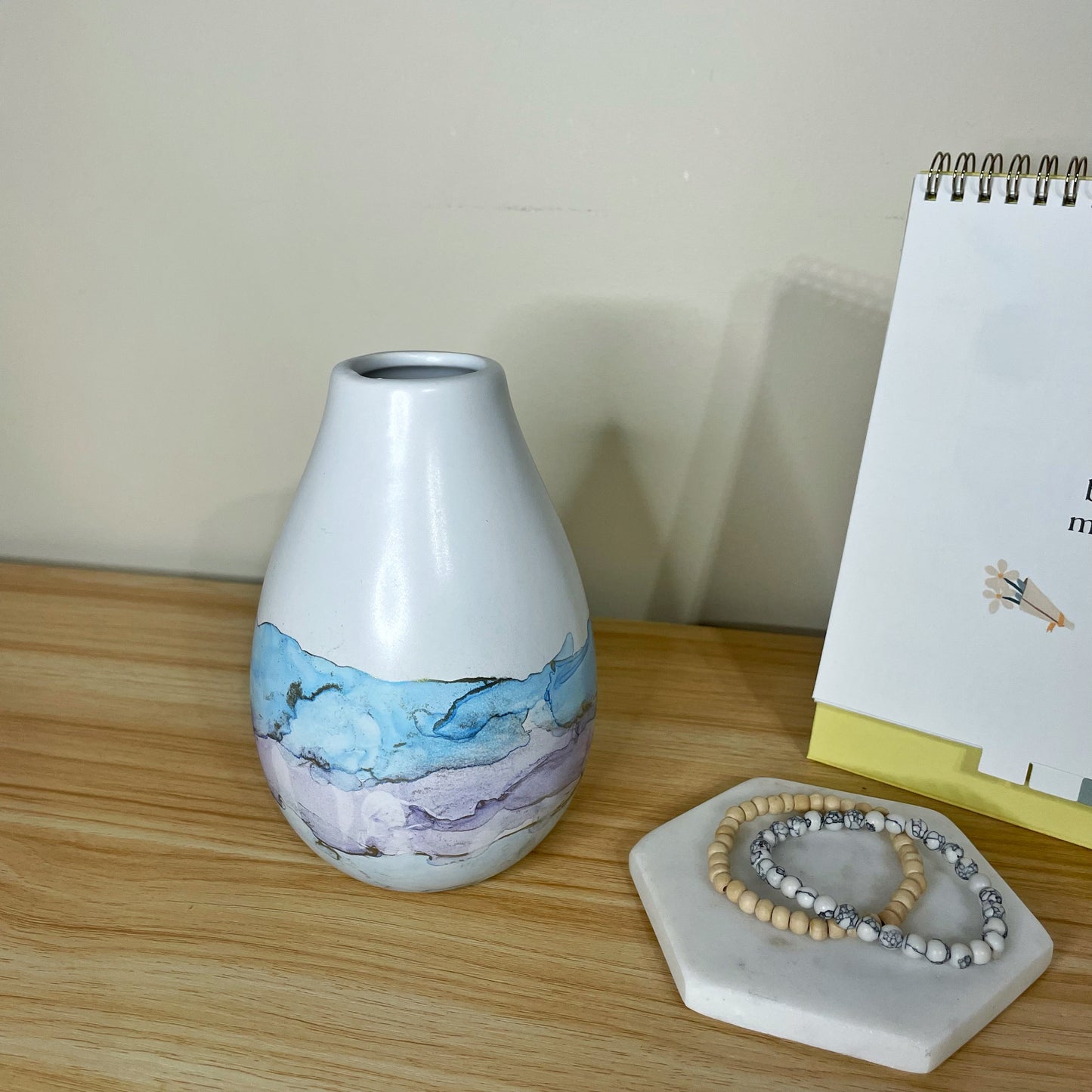 Blue, Purple and Light Blue Medium Vase