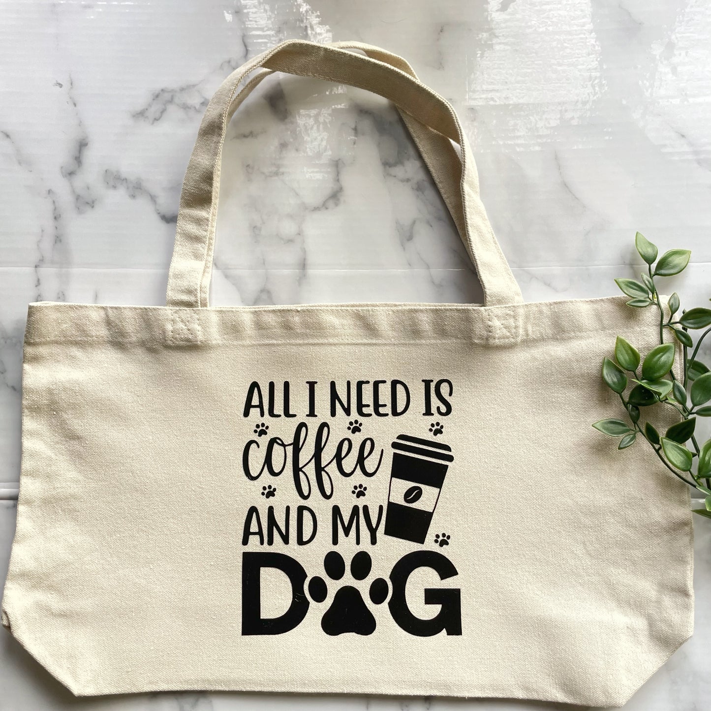 All I Need Is Coffee And My Dog - Tote Bag