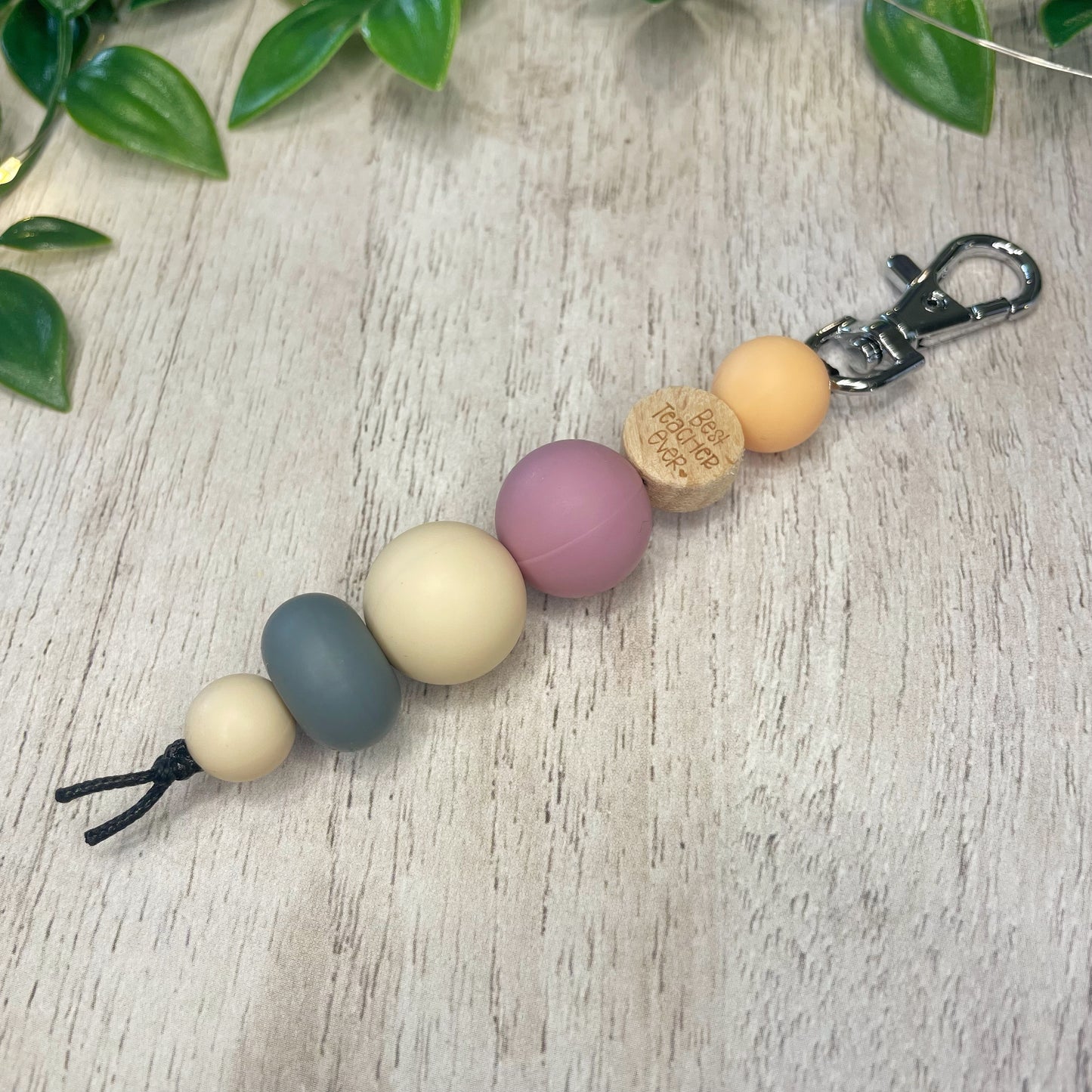 Best Teacher Ever Pastels Keyring