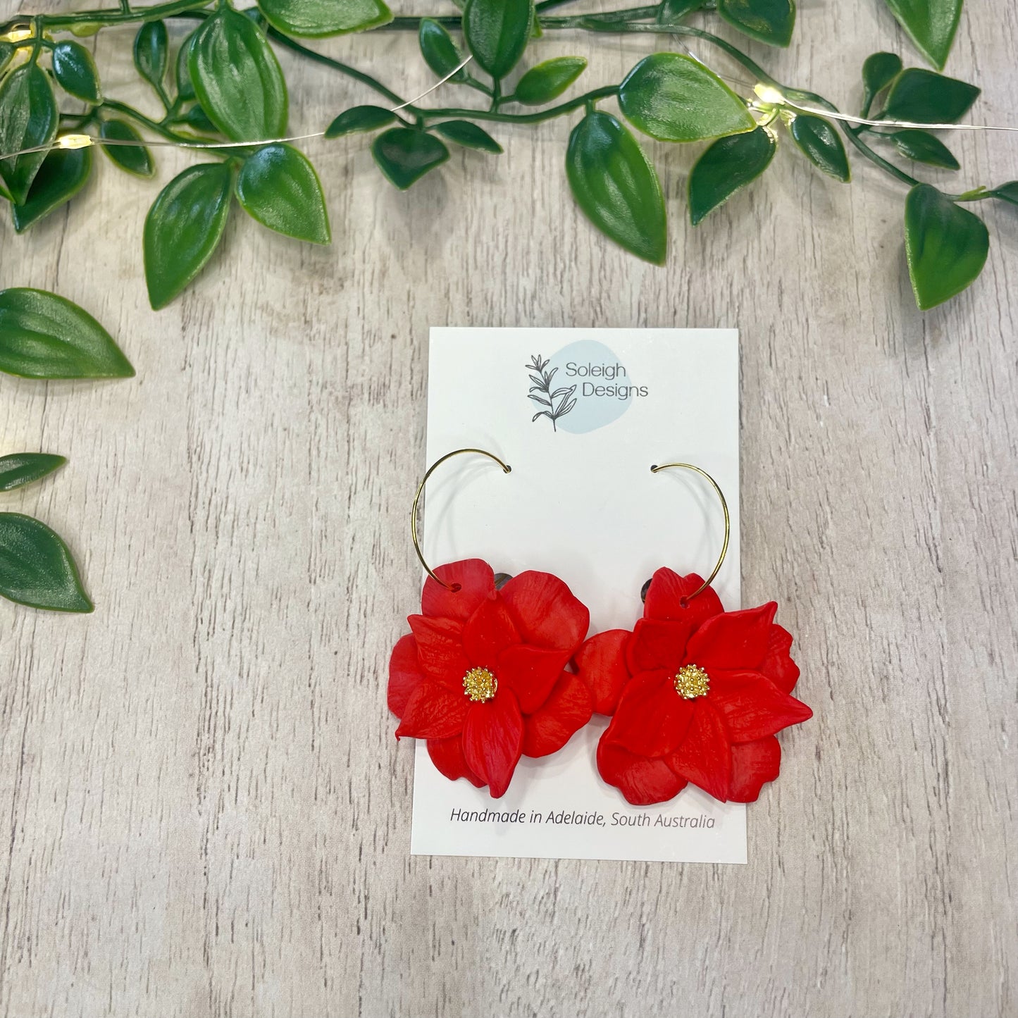 Poinsettia Hoops