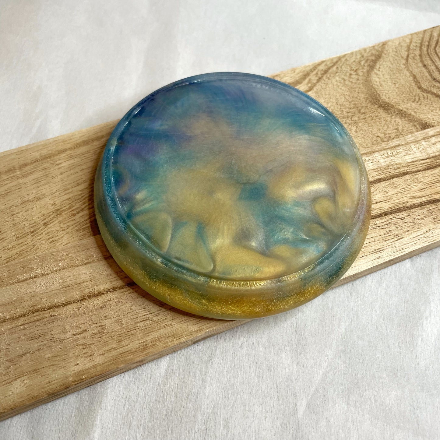 Round Shimmer Trinket Tray