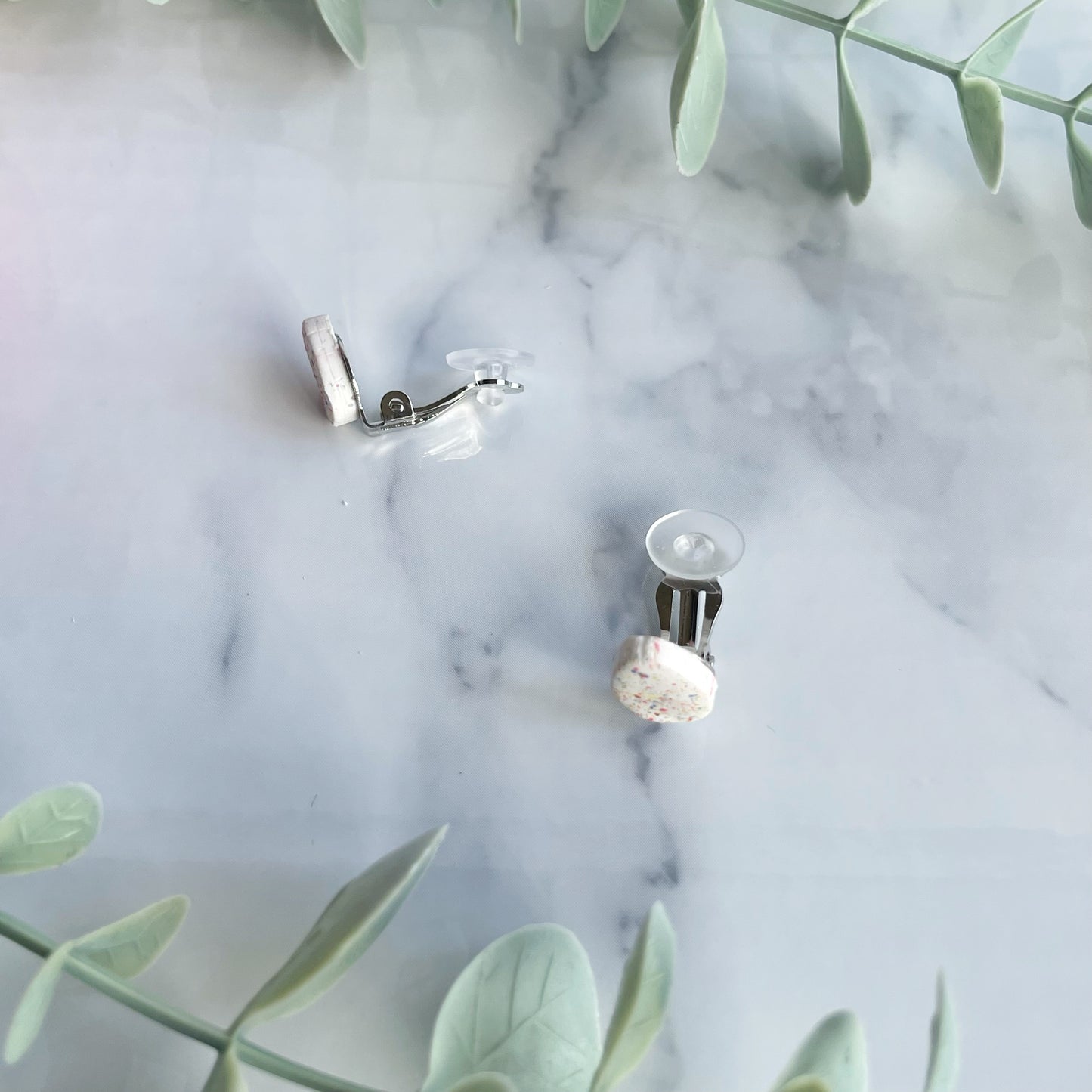 Easter Egg Clip On Earrings