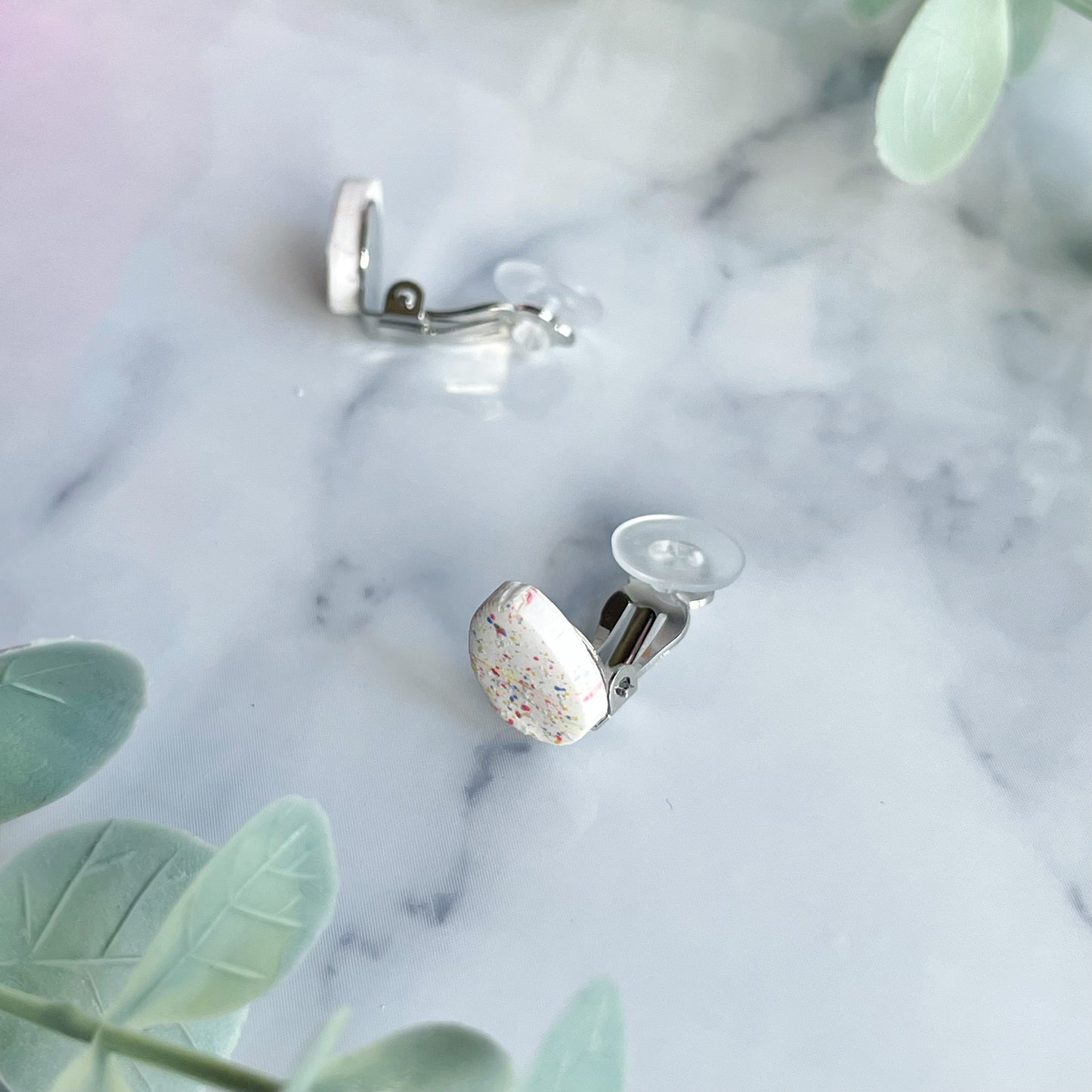 Easter Egg Clip On Earrings