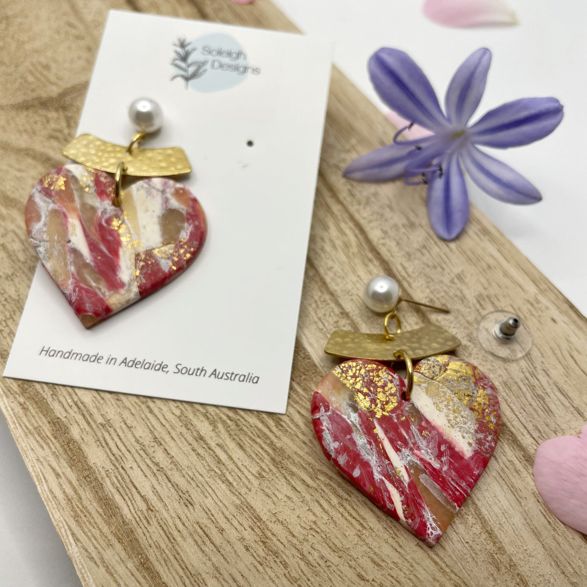 Red Heart Dangles