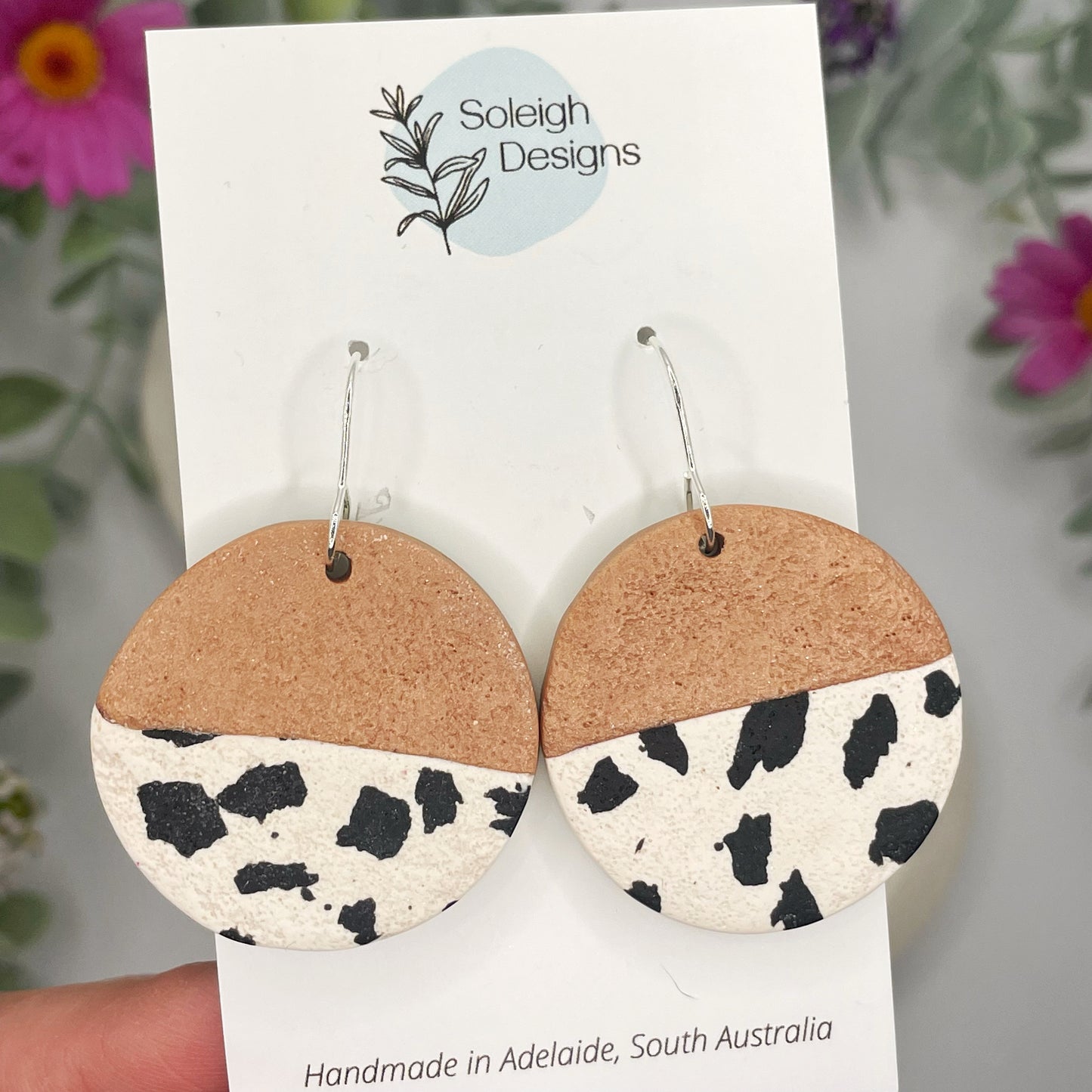 Cow Print Dangles *SECONDS*