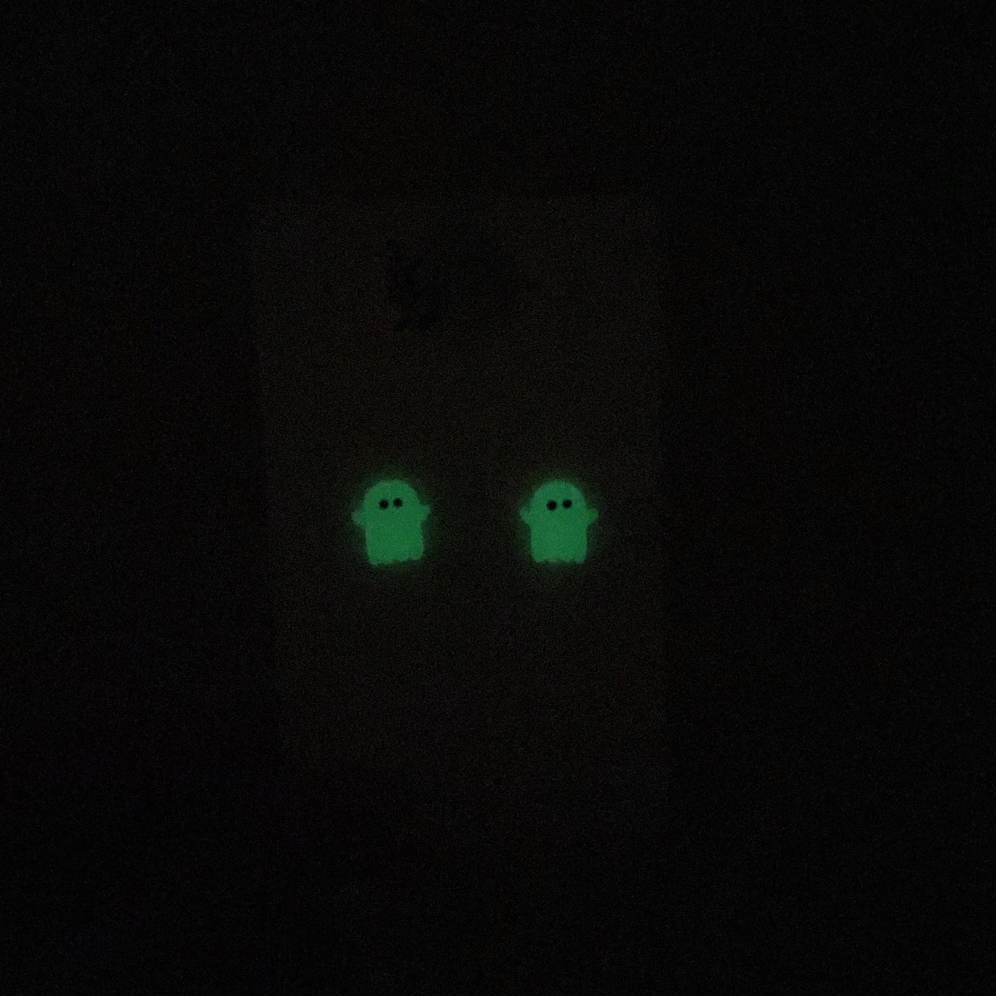 Ghost Clip On Studs (Glow in the dark)