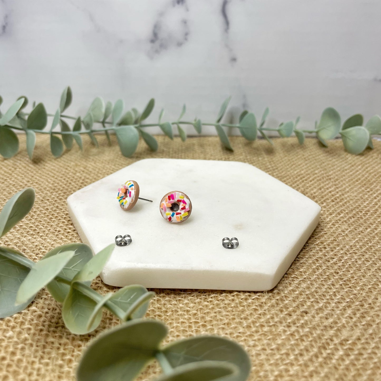 Sprinkled Donuts Studs