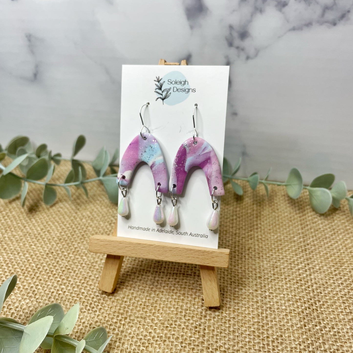 Fairy Floss Pearl Dangles