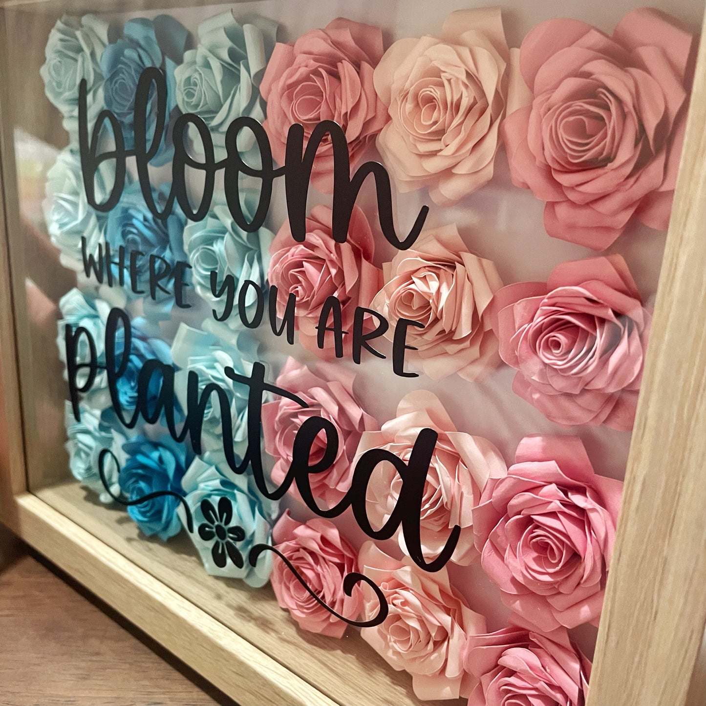 Bloom Where You Are Planted Shadow Box