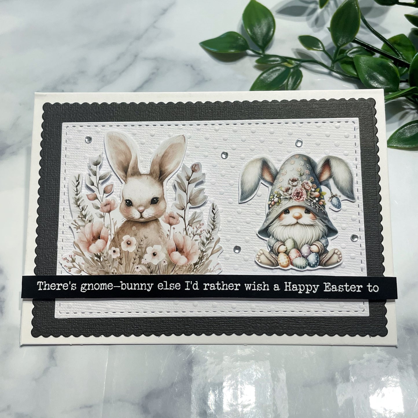 Gnome Bunny Easter Card