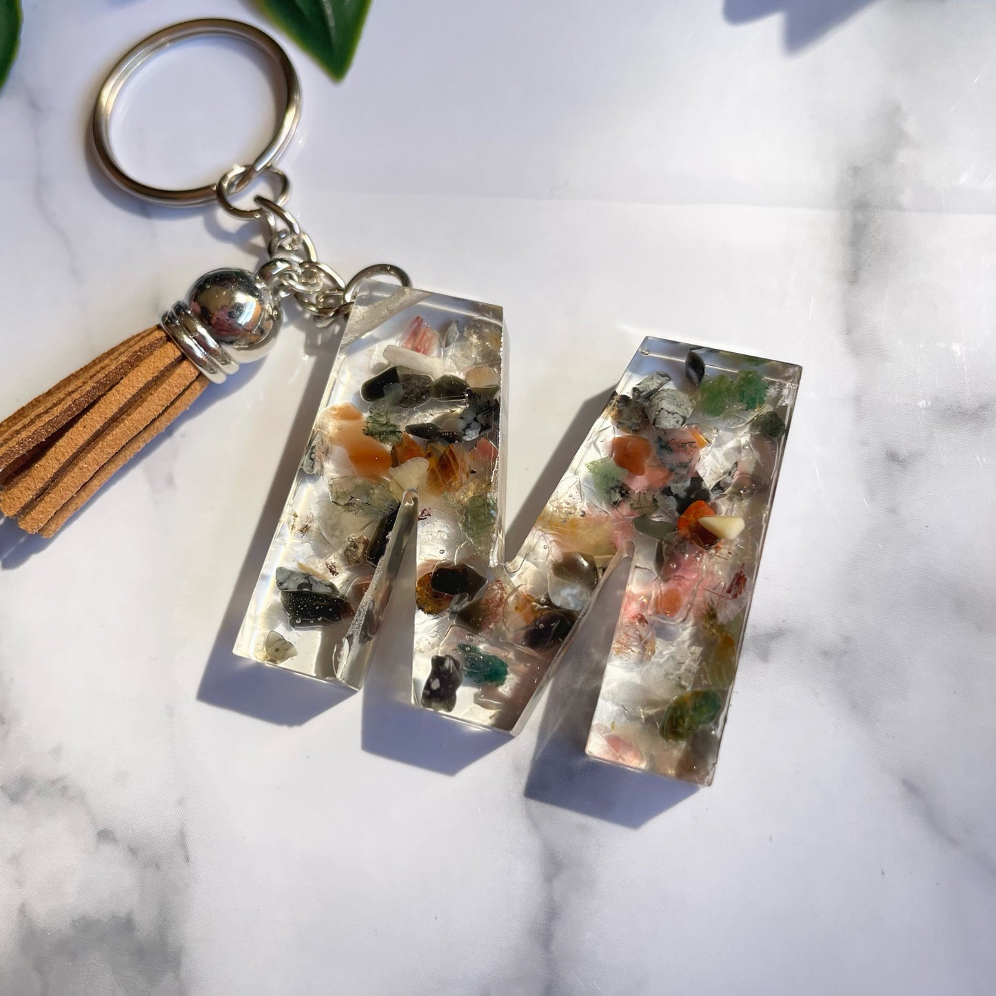 M Keyring - Crushed Stones