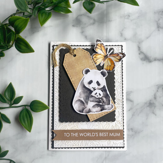 To The World's Best Mum Panda Card