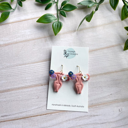 Floral Uterus Dangles