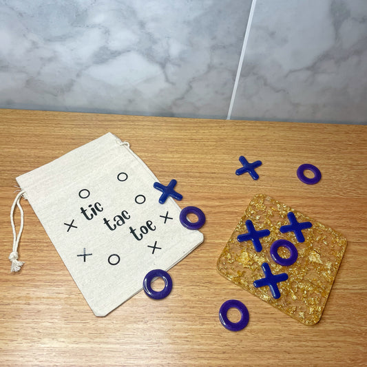 Tic Tac Toe - Gold Speck Base