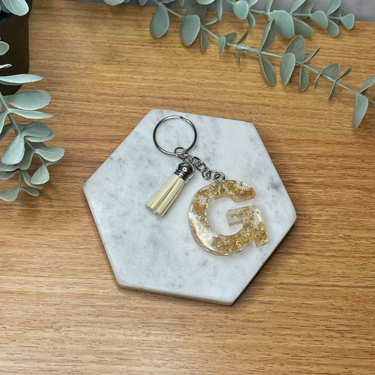 G Keyring - Gold Speck