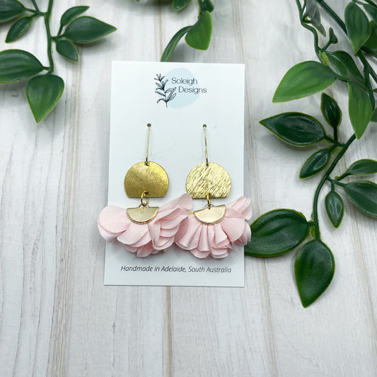 Pink Floral Dangles