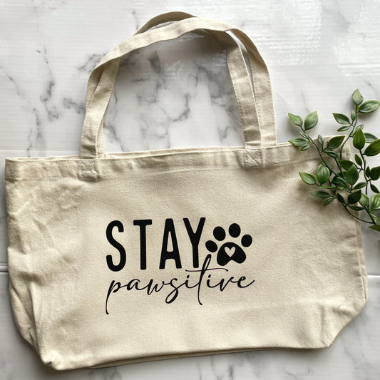 Stay Pawsitive - Tote Bag