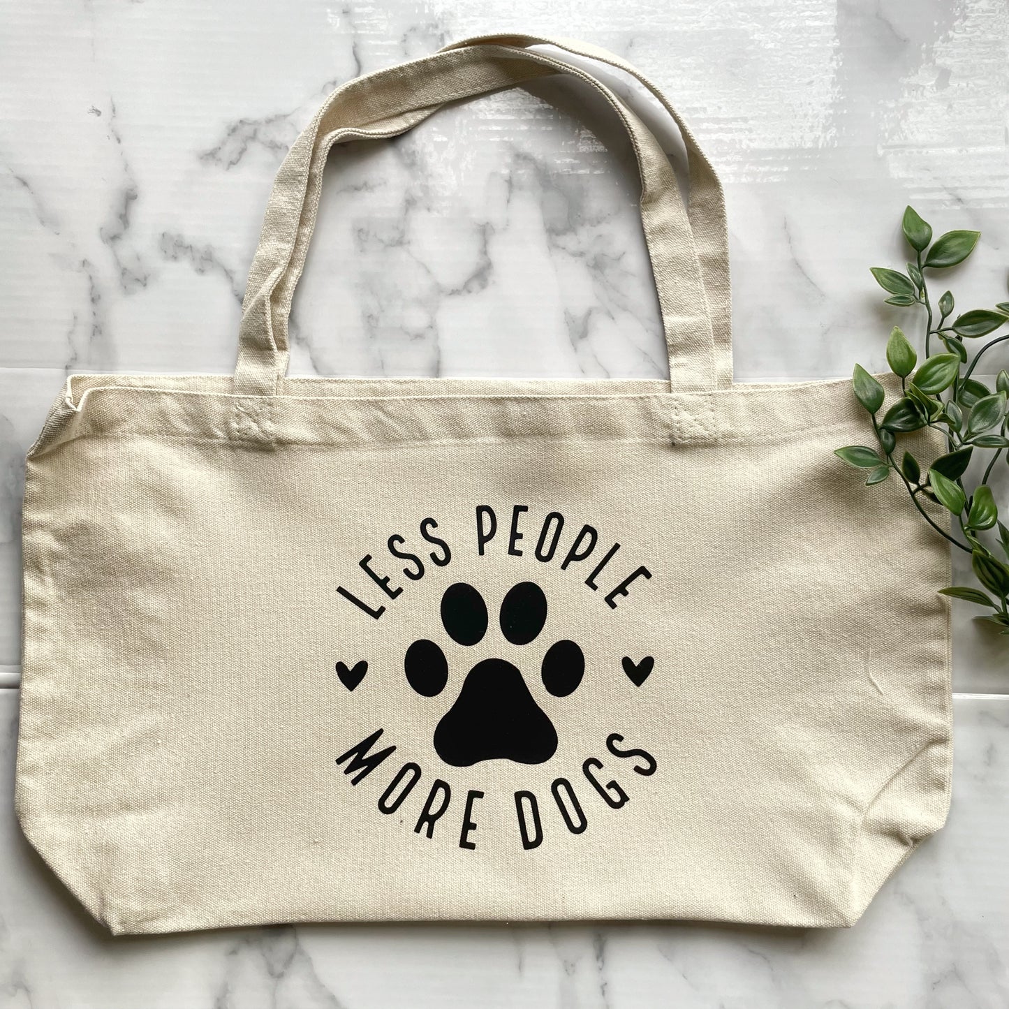 Less People More Dogs - Tote Bag