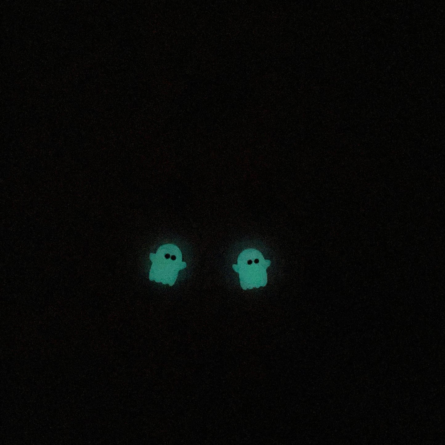 Pumpkin and Ghost Trio Studs (Ghosts glow in the dark)