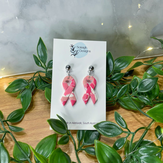 Pink Ribbon Dangles (small)