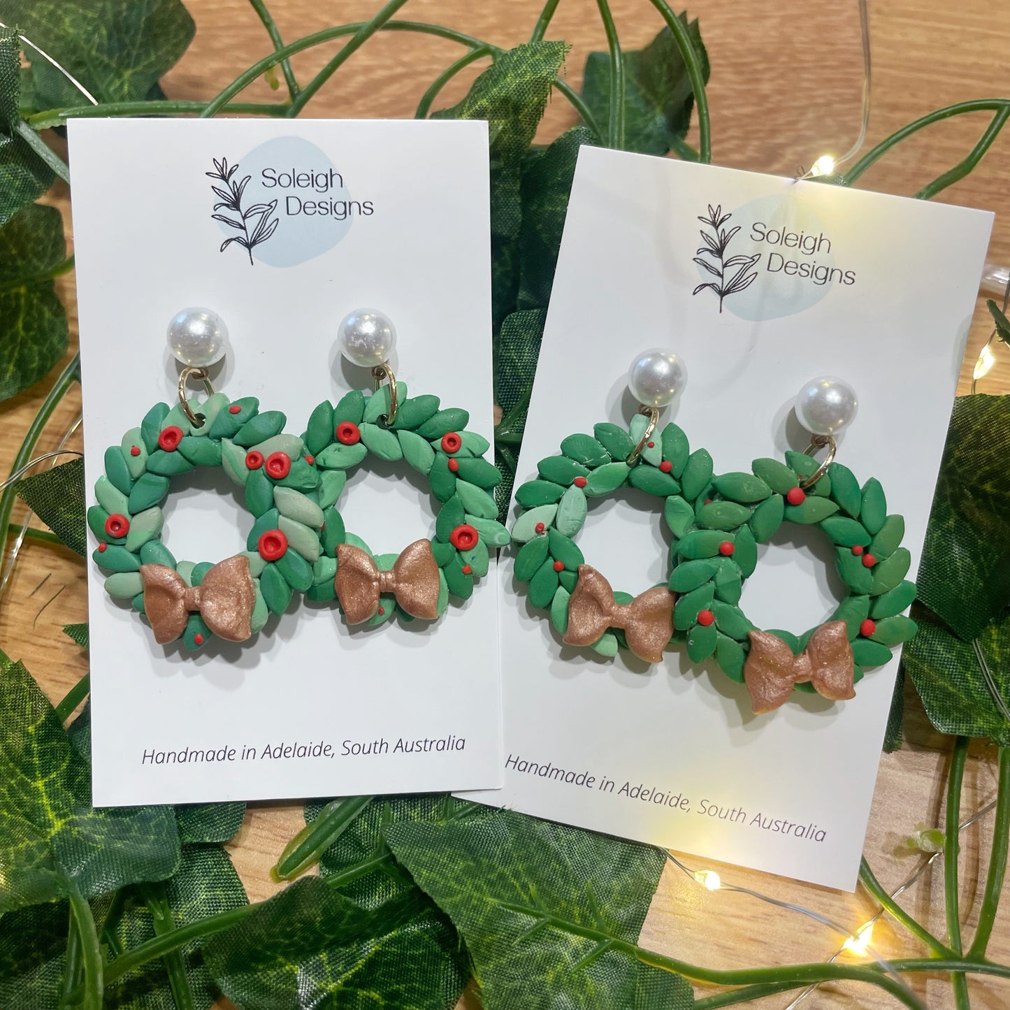 Christmas Wreath Dangles