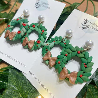 Christmas Wreath Dangles