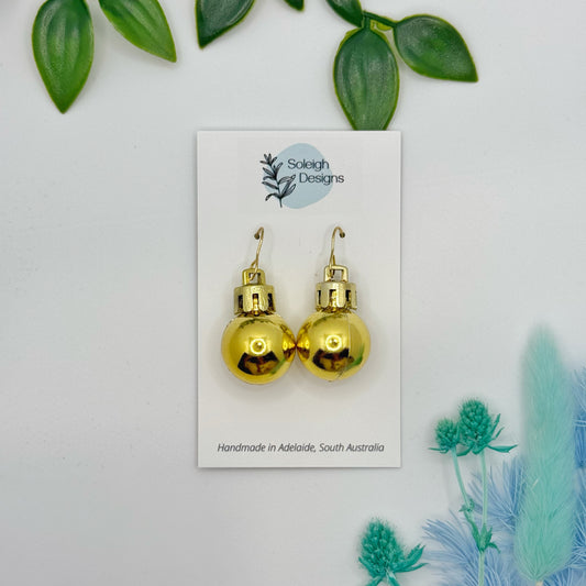 Gloss Gold Bauble Earrings