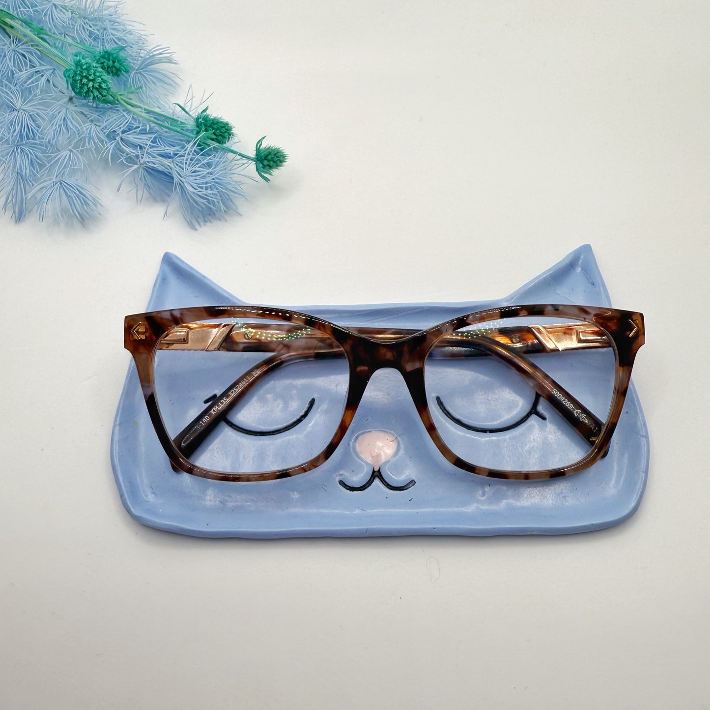 Blue Cat Glasses Tray