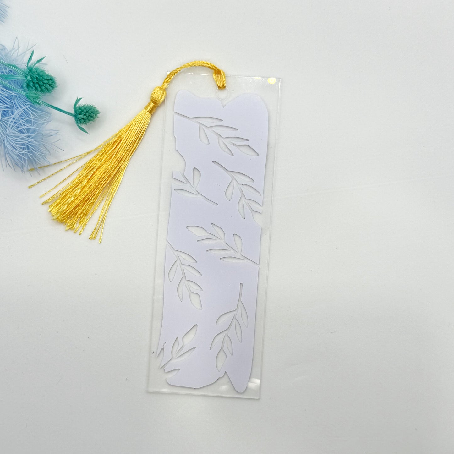 Lilac Leaves Acrylic Bookmark