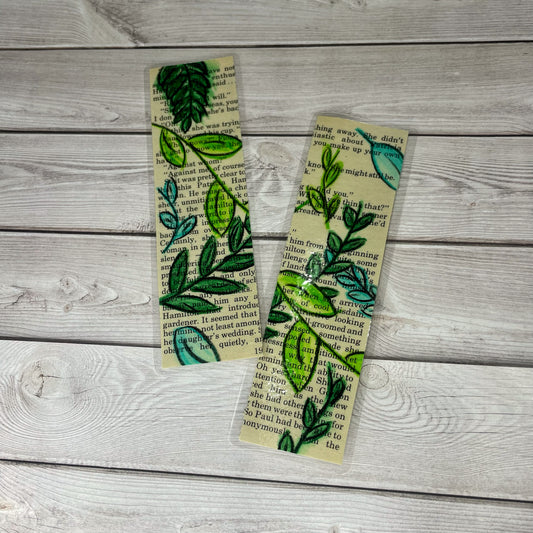 Drawn Leaves Bookmark