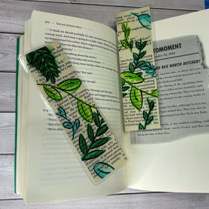 Drawn Leaves Bookmark