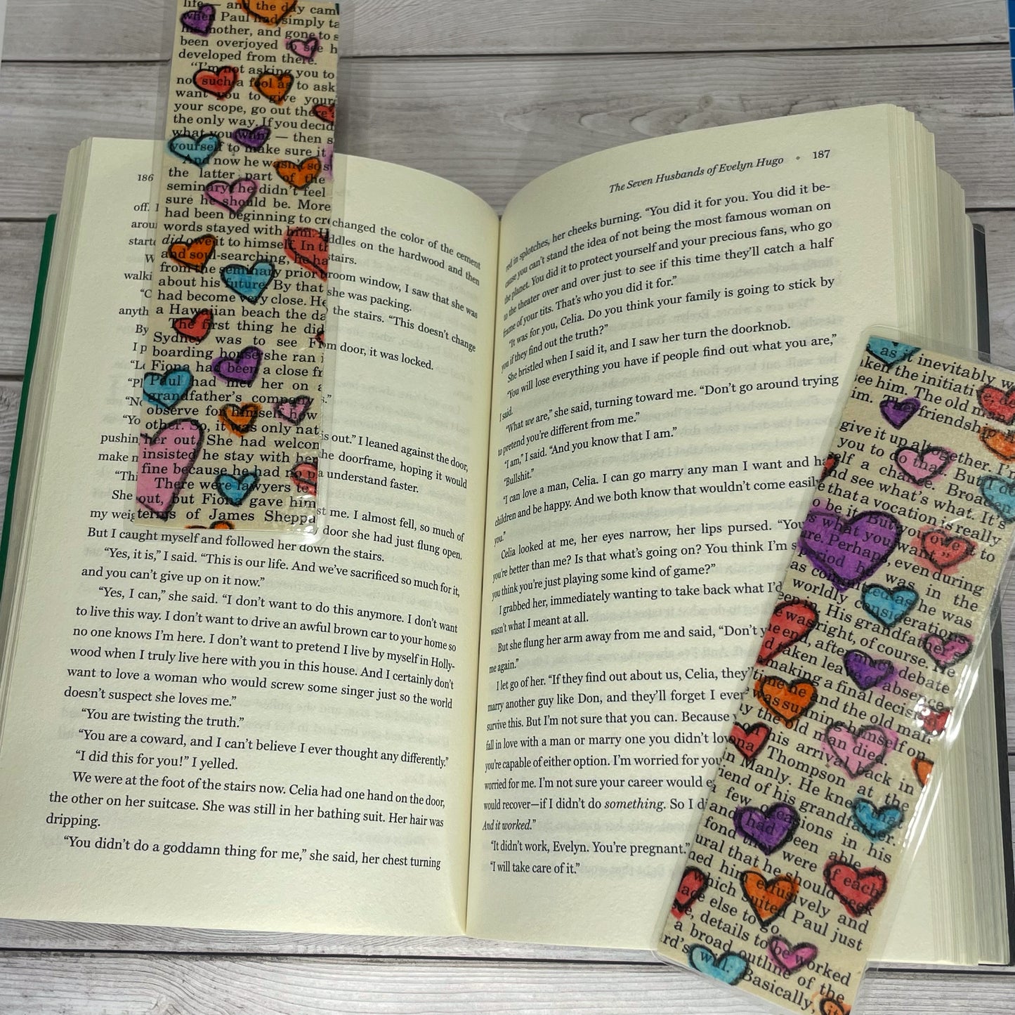 Rainbow Hearts Bookmark