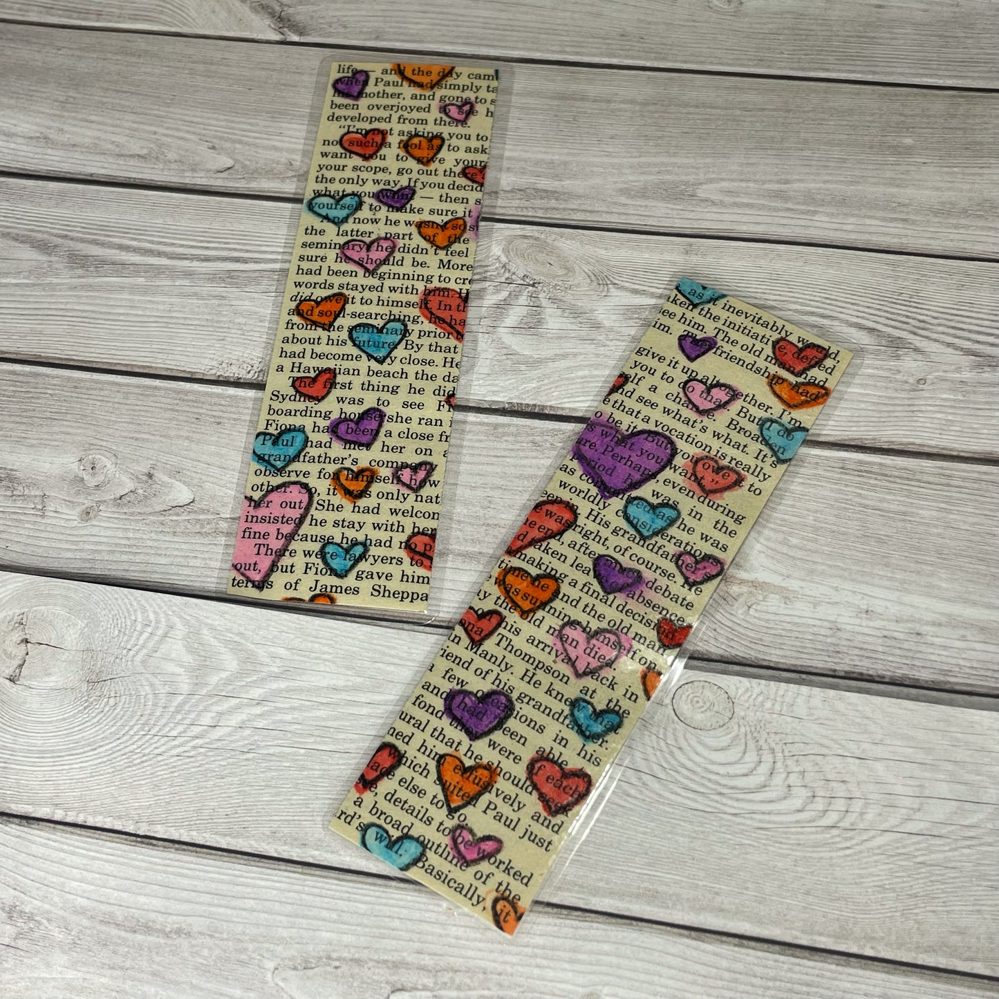 Rainbow Hearts Bookmark