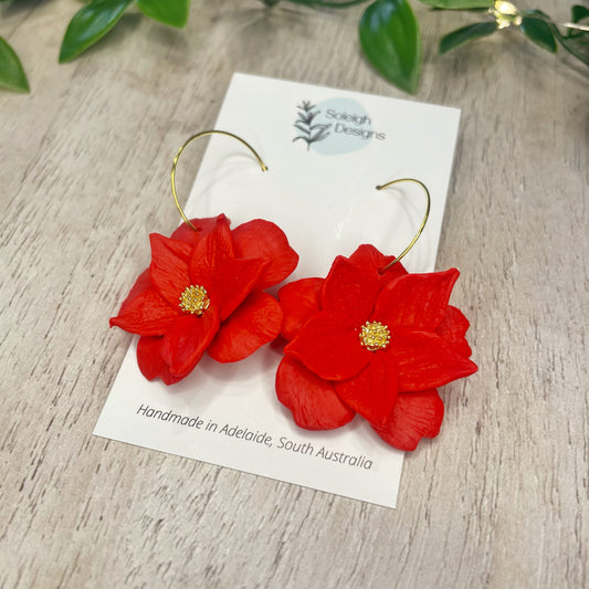 Poinsettia Hoops