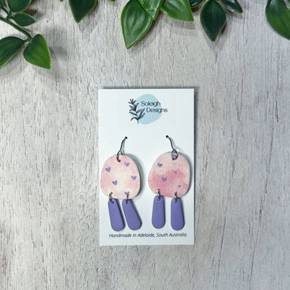 Pink Lover Clouds Dangles