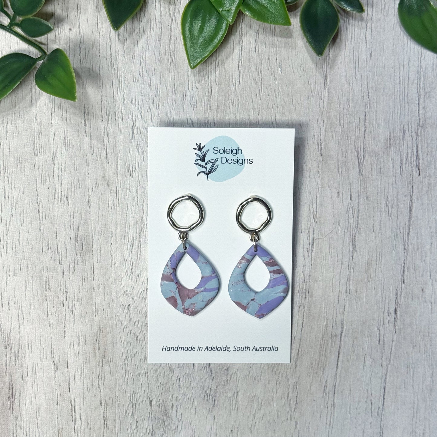 Blue Marble Organic Dangle