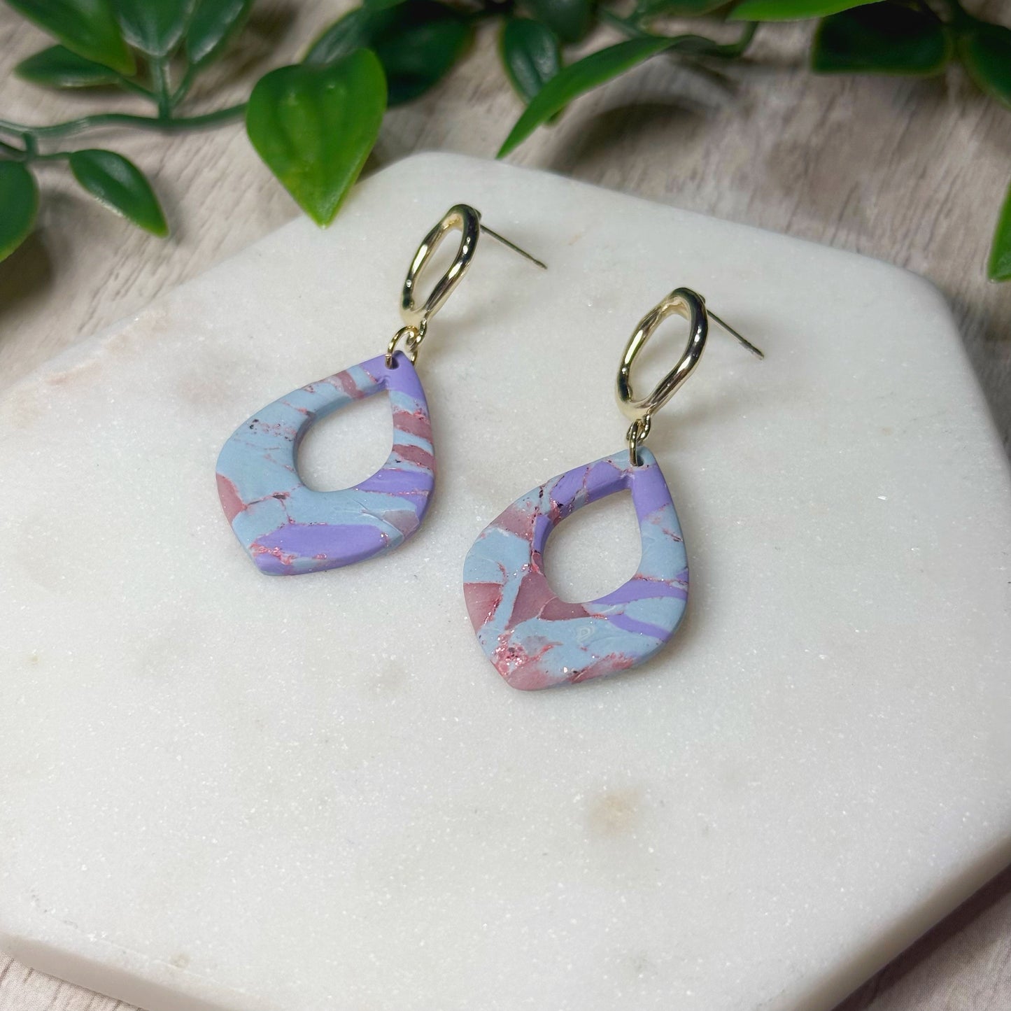Blue Marble Organic Dangle