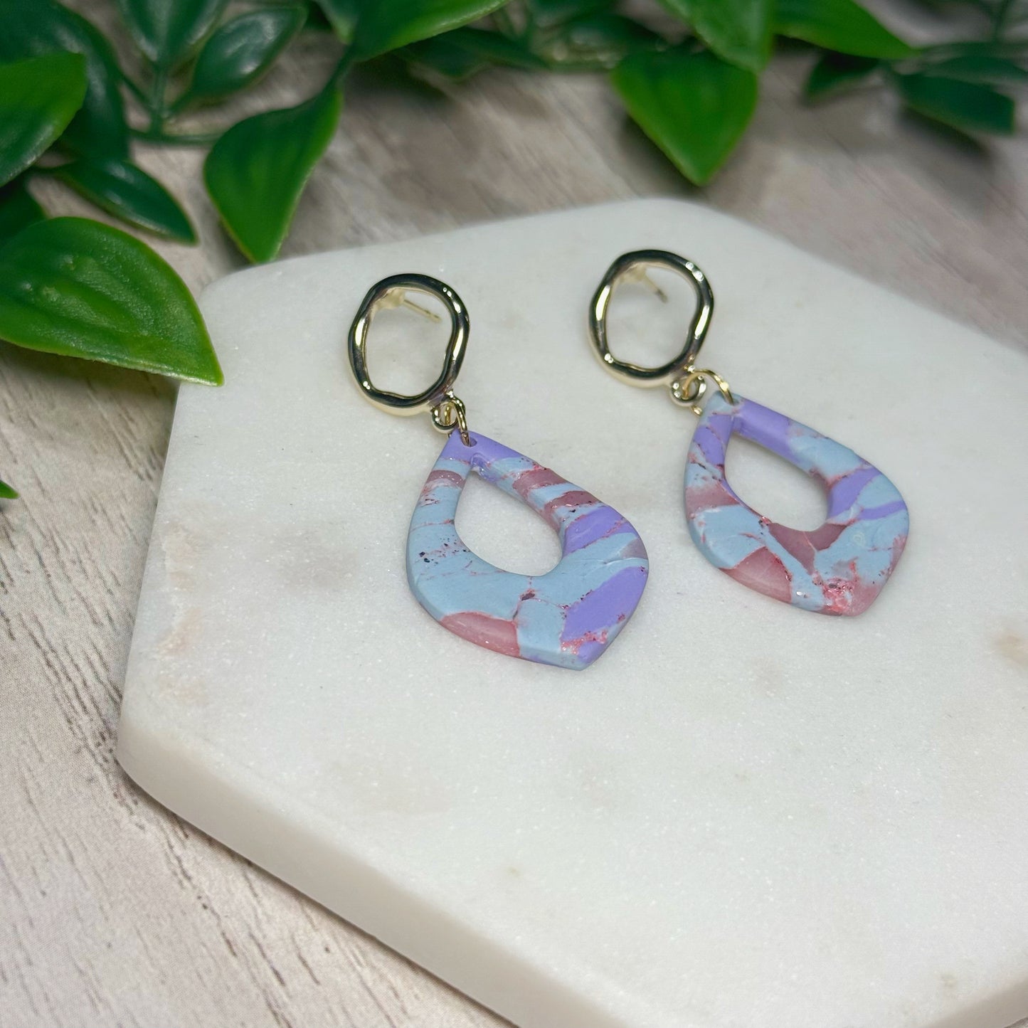 Blue Marble Organic Dangle