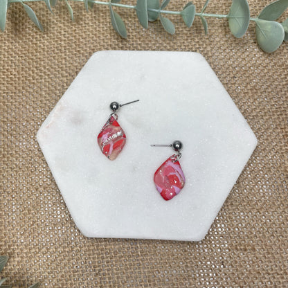 Red Marble Dangles