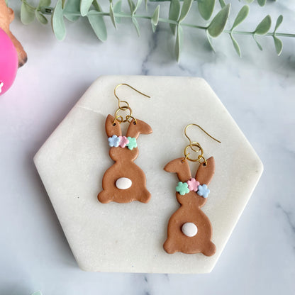 Floral Rabbit Dangles