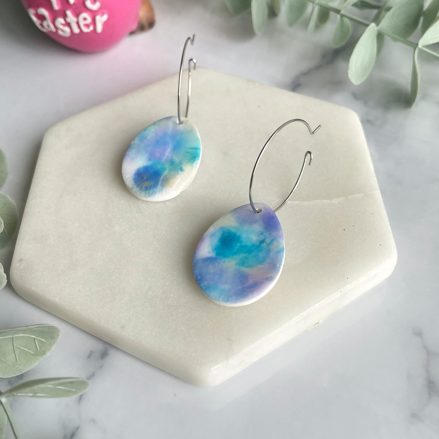 Watercolour Egg Hoops