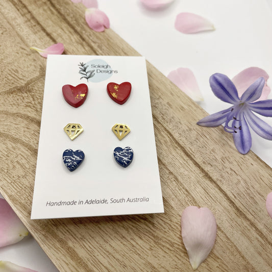 Sparkle In My Heart Trio Stud Pack