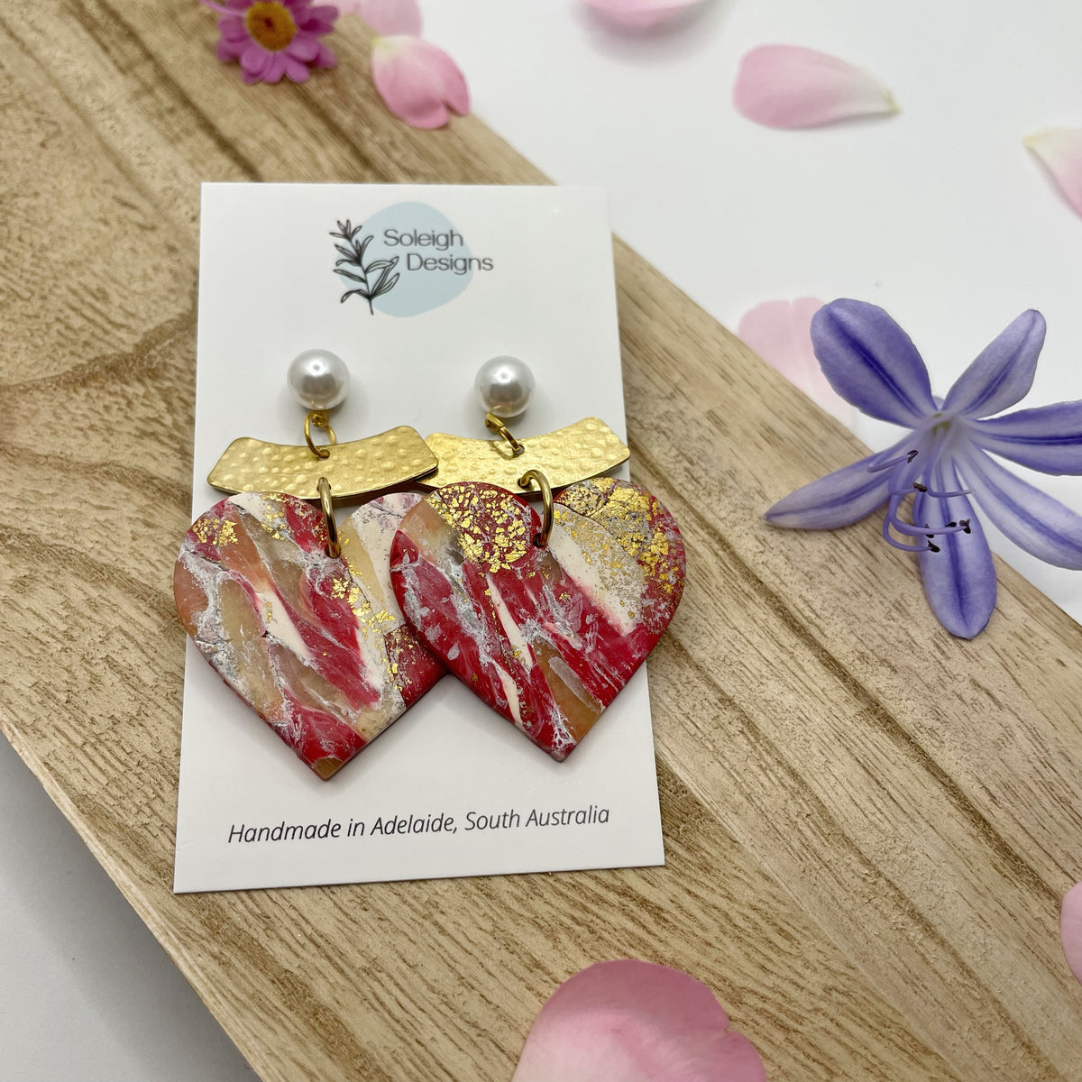 Red Heart Dangles