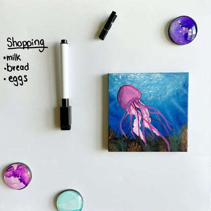 Jellyfish Canvas Magnet