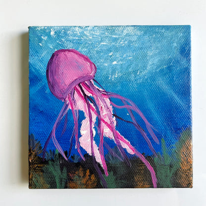 Jellyfish Canvas Magnet