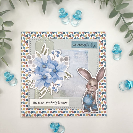 Most Wonderful News Baby Boy Card