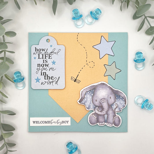 How Wonderful Life Is Baby Boy Card